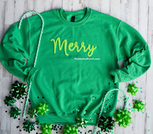 Load image into Gallery viewer, Merry (Puff) Christmas Sweatshirt - PREORDER