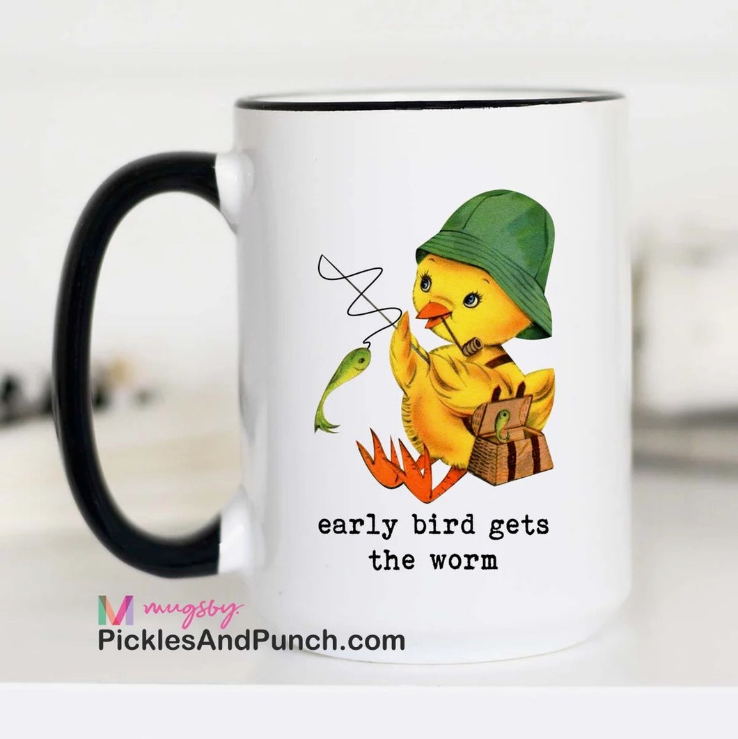 Early Bird Gets The Worm Mug Father's Day dad gifts dad gift ideas storybook memories childhood memories