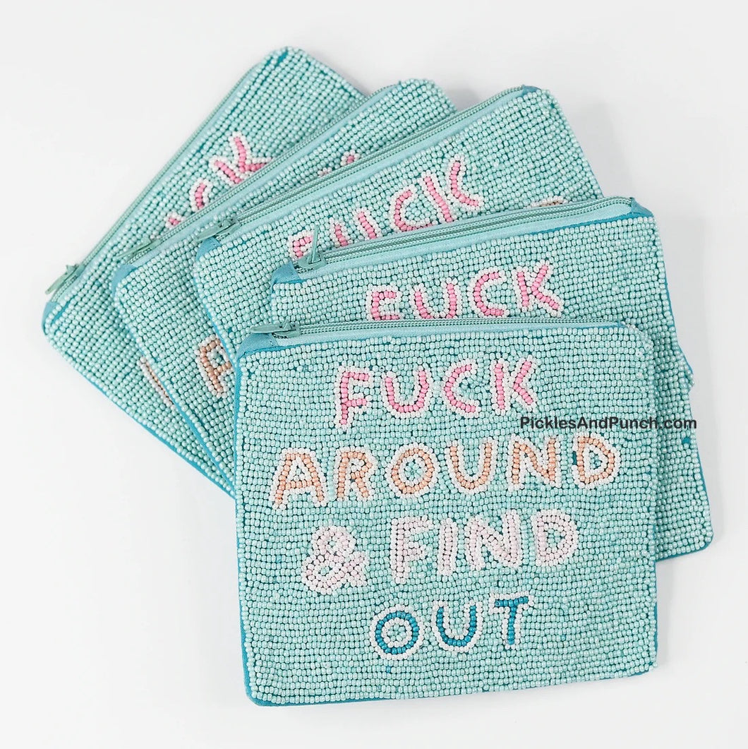 F*ck Around and Find Out - Hand Sewn Seed Bag gifts for her NSFW snarky sweary gift ideas gift shop F-word