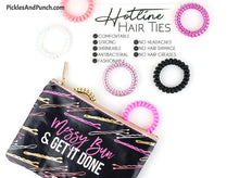 Load image into Gallery viewer, Hair Tie Sets (Sets of 3 Hair Ties) - Rose Pearl Set