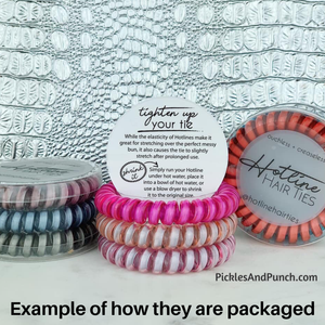 Hair Tie Sets (Sets of 3 Hair Ties) - Rose Pearl Set