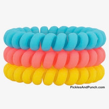 Load image into Gallery viewer, Hair Tie Sets (Sets of 3 Hair Ties) - Pool Party Matte Set
