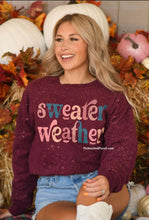 Load image into Gallery viewer, Sweater Weather Maroon Spritz Pullover - LAST ONE, SIZE 3XL