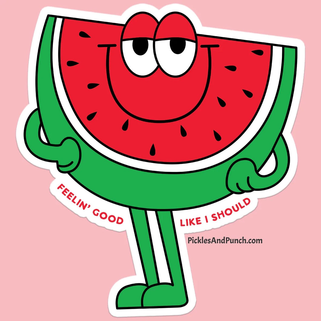 Feelin' Good Like I Should Sticker Decal watermelon 