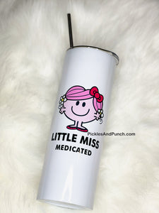 LM Medicated tall travel tumbler insulated tumbler