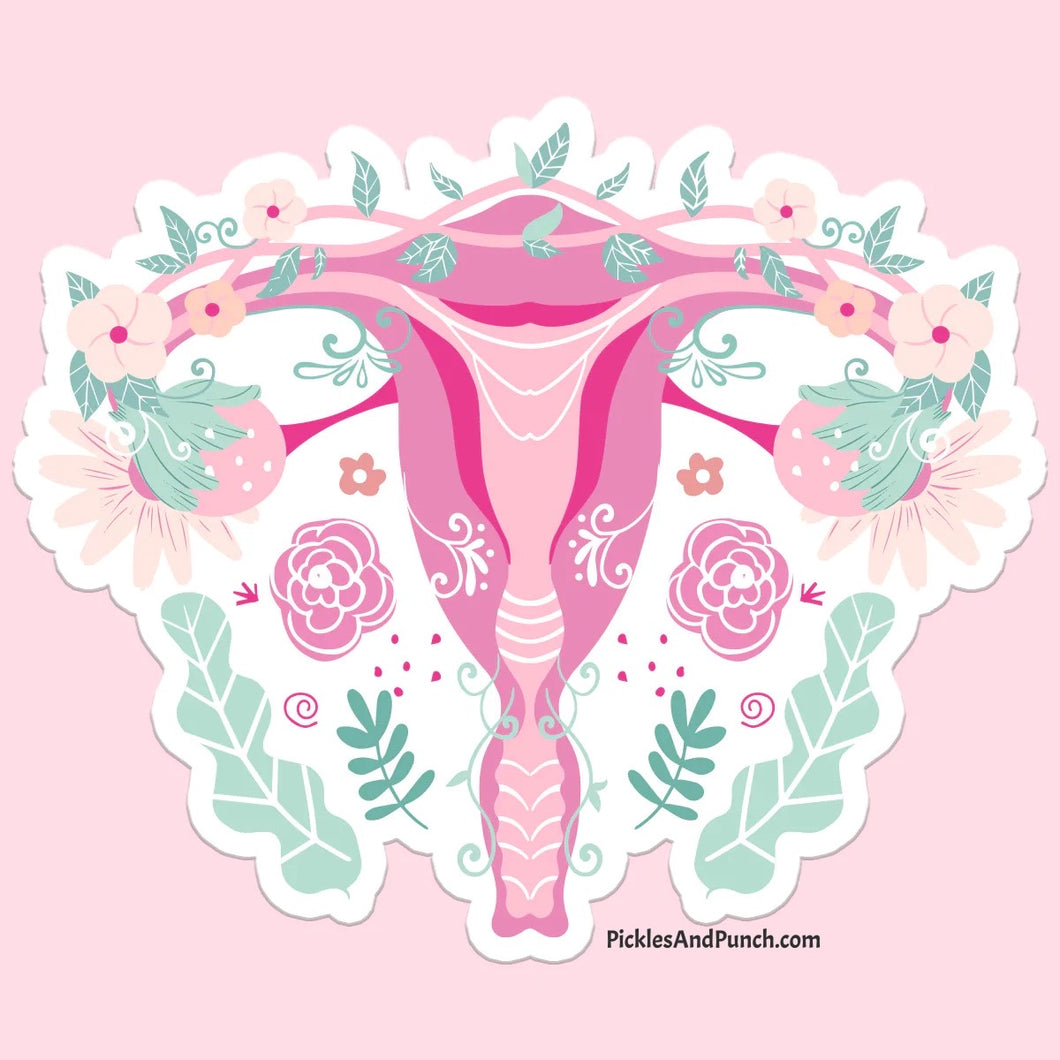 uterus floral flower plant reproductive rights 